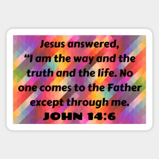 Bible Verse John 14:6 Magnet